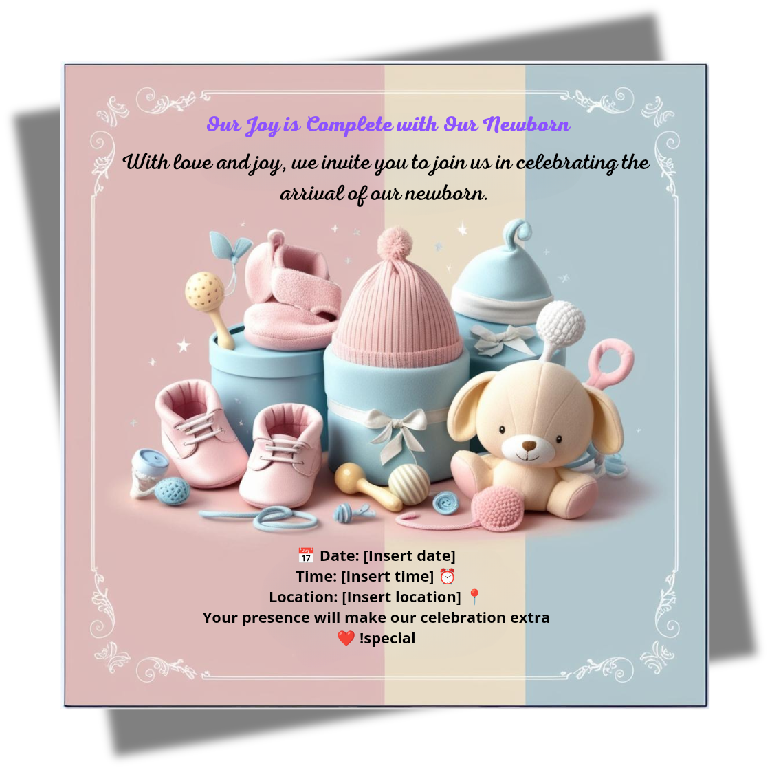 تصميم بطاقات دعوة الكترونية لكافة المناسبات